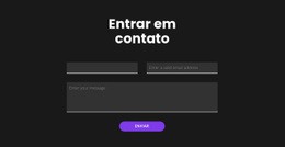 Web Design Gratuito Para Entre Em Contato Com Fundo Escuro