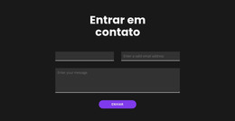 Entre Em Contato Com Fundo Escuro - Modelo De Construtor De Sites