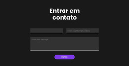 Entre Em Contato Com Fundo Escuro - Modelo De Site Gratuito