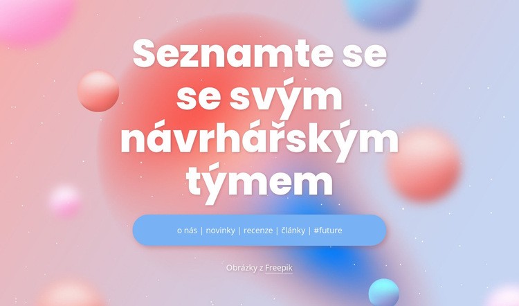 Seznamte se se svým návrhářským týmem Šablona CSS