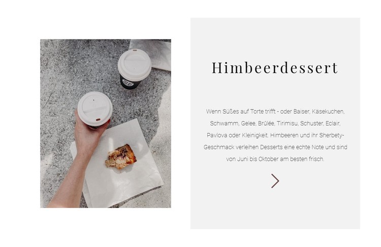 Neues Himbeerdessert CSS-Vorlage