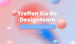 HTML-Seite Für Treffen Sie Ihr Designteam