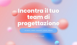 Pagina HTML Per Incontra Il Tuo Team Di Progettazione