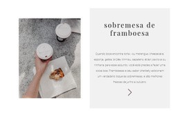 Nova Sobremesa De Framboesa - Modelos De Sites