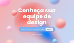 Layout CSS Para Conheça Sua Equipe De Design