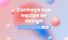 Conheça Sua Equipe De Design - Modelo HTML5 De Funcionalidade