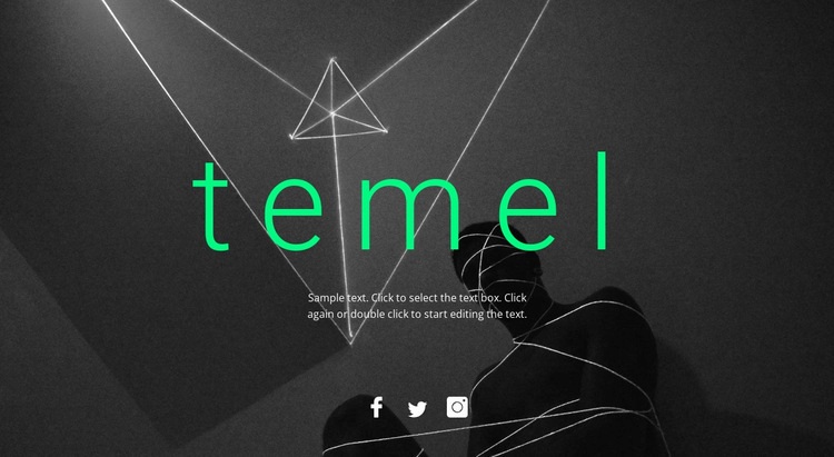 Temel tasarım Html Web Sitesi Oluşturucu