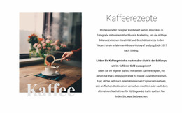 Kaffeerezepte – Kostenloses Joomla-Template