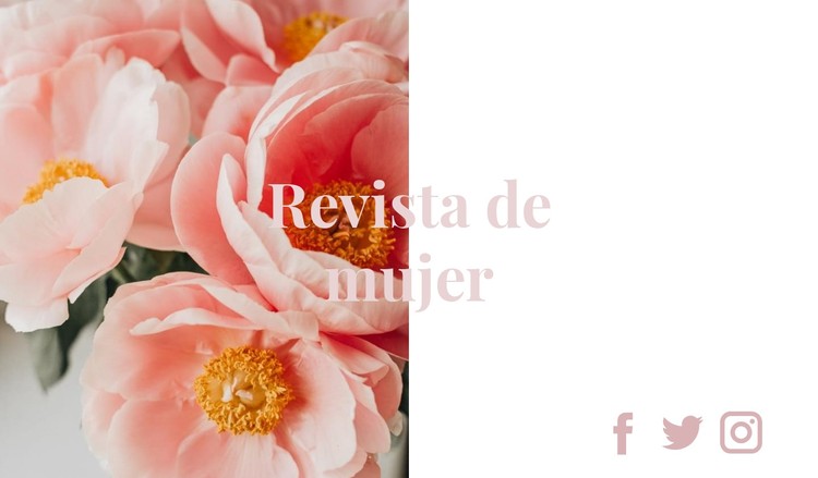 La mejor revista de mujeres Plantilla CSS