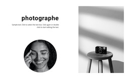 Page HTML Pour Le Meilleur Photographe