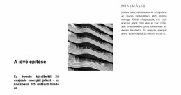 Gyönyörű Homlokzat - Céloldal Sablon