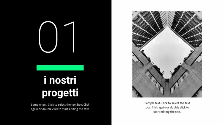 Sono i nostri progetti Modello HTML5