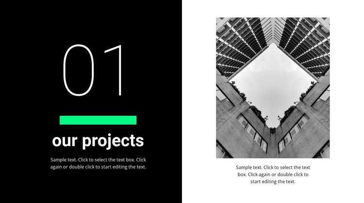 It's our projects One Page Template