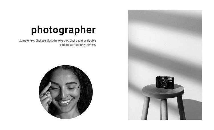 The best photographer Web Page Design