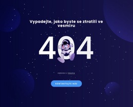 Stránka 404 Čistá A Minimální Šablona