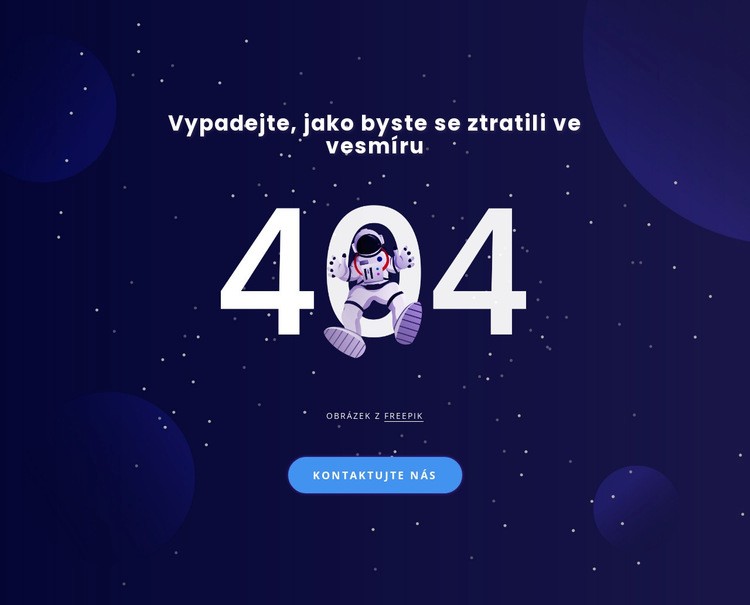 Stránka 404 Webový design