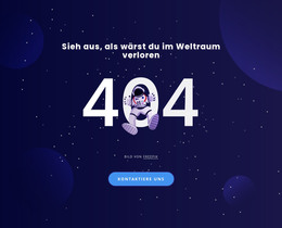 404 Seite – HTML-Website-Layout