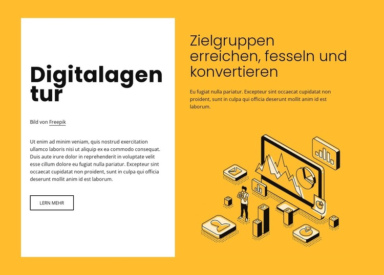 Digitales Marketing für wachsende Marken HTML-Vorlage