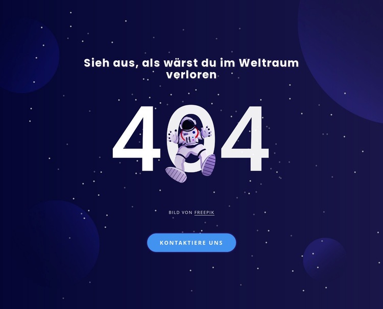 404 Seite HTML5-Vorlage