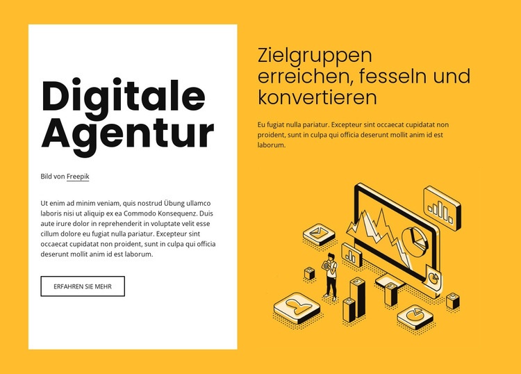 Digitales Marketing für wachsende Marken Vorlage