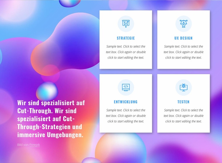 Digital native Branding-Agentur Website Builder-Vorlagen