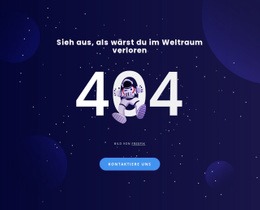 404 Seite – Webseiten-Mockup-Vorlage