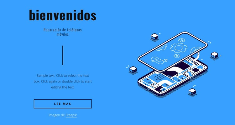 Reparación de teléfonos móviles Plantillas de creación de sitios web