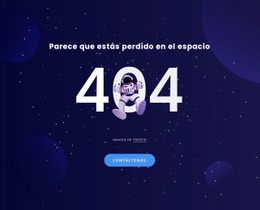 404 Página - Plantilla De Maqueta De Página Web
