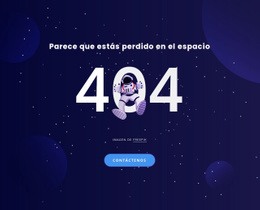 404 Página - Plantilla Gratuita