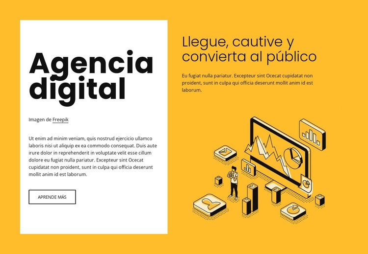 Marketing digital para marcas en crecimiento Plantilla HTML5