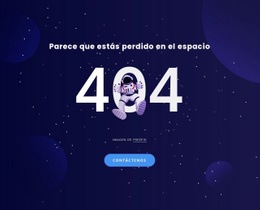 404 Página - Plantilla Profesional De Una Página