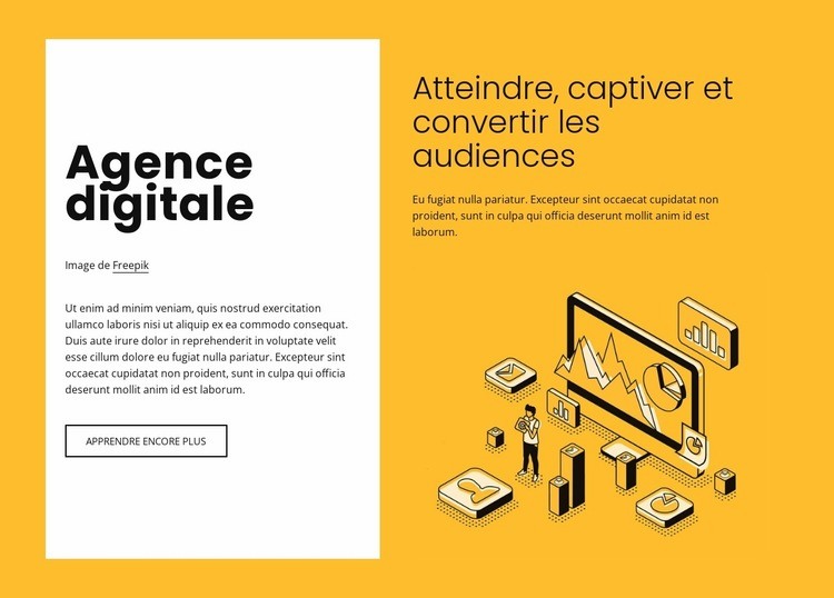 Marketing numérique pour les marques en croissance Créateur de site Web HTML