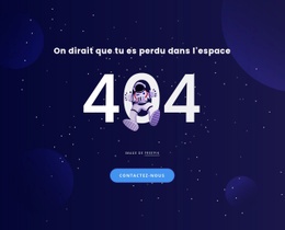 404 Page - Modèle De Maquette De Page Web