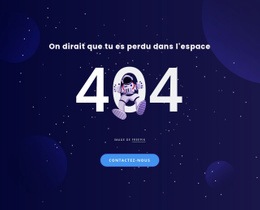 404 Page – Modèle Gratuit