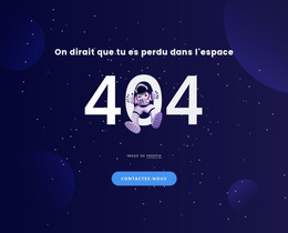 404 Page – Mise En Page HTML Du Site Web