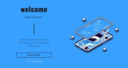 Mobile phone repair - Html Code Example by Nicepage
