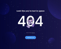 404 Page - HTML Website Layout