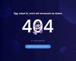 404 Oldal - HTML Webhely Elrendezés