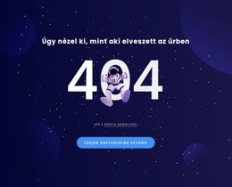 404 Oldal – Többcélú Kreatív Sablon