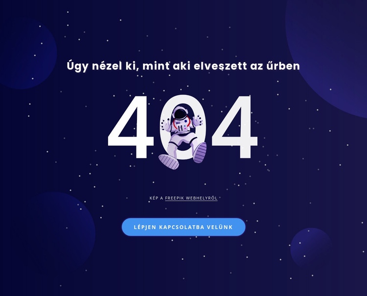 404 oldal Weboldal tervezés