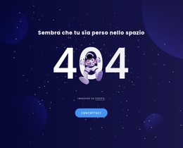 404 Pagina Modello Pulito E Minimale