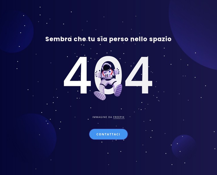 404 pagina Modello CSS