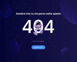 404 Pagina - Modello Professionale Di Una Pagina