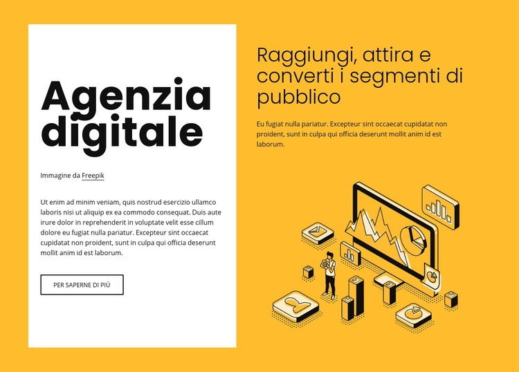 Marketing digitale per marchi in crescita Pagina di destinazione