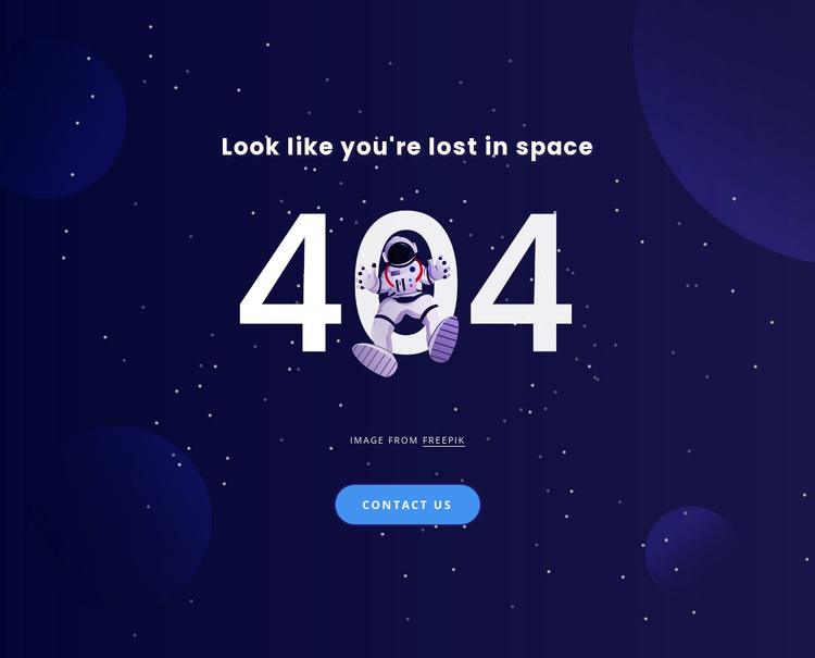 404 page Joomla Template