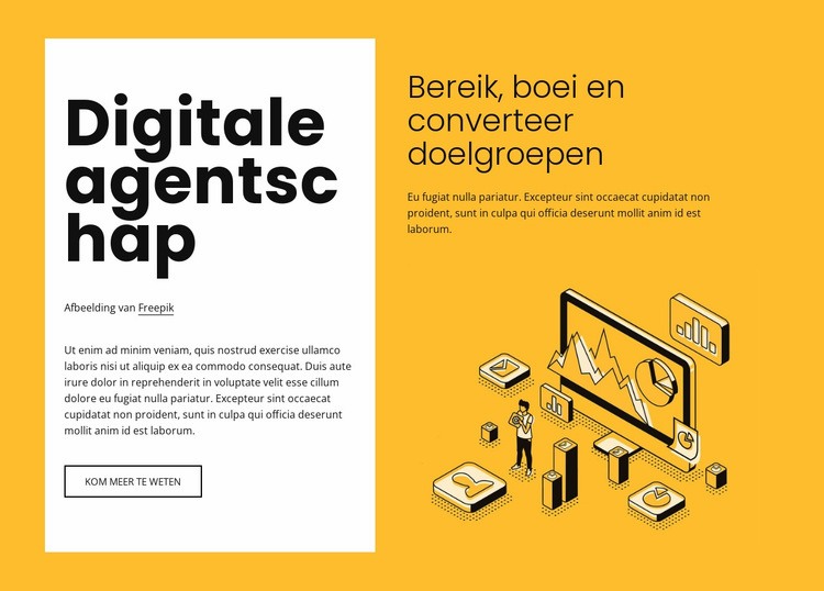 Digitale marketing voor groeiende merken Bestemmingspagina