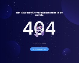 404 Pagina Schone En Minimale Sjabloon