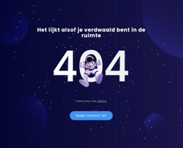 404 Pagina - Creatieve Multifunctionele HTML5-Sjabloon