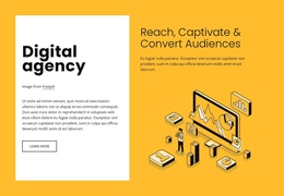 Digital Marketing For Growing Brands One Page Template