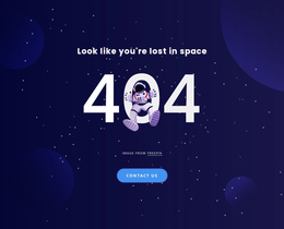 404 Page - Professional One Page Template